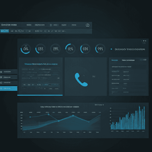 AI dashboard interface showing call management